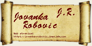 Jovanka Robović vizit kartica